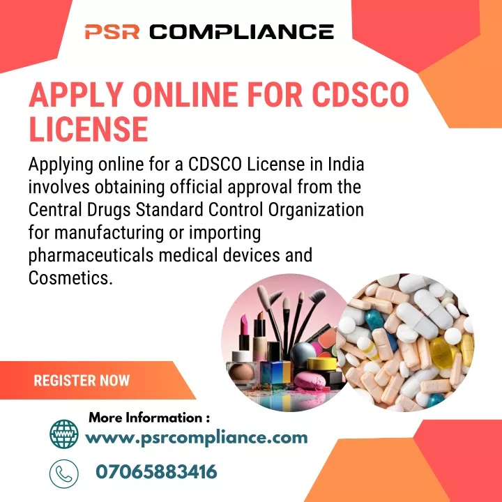 apply online for cdsco license applying online