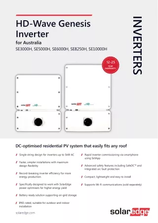 Solaredge-HD-Wave-Genesis-1PH-inverters