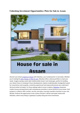 house for sale in Assam