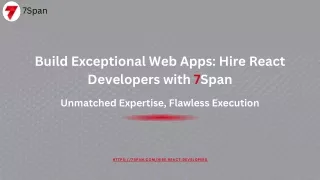 Hire React Developers with Expertise to Build Scalable Web Applications
