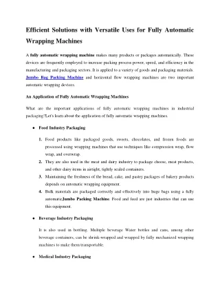 Innovate Your Production Line Choosing the Coil Wrapping Machine Manufacturer