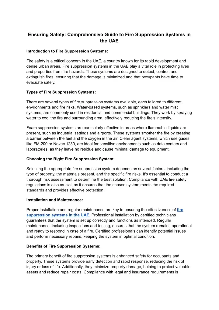 ensuring safety comprehensive guide to fire