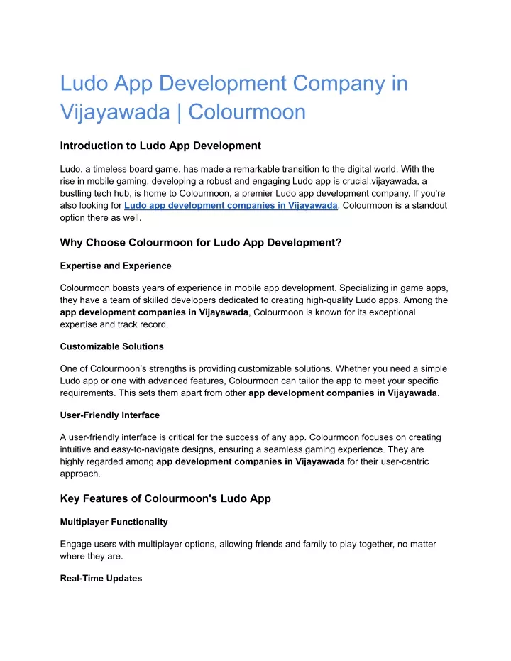 ludo app development company in vijayawada