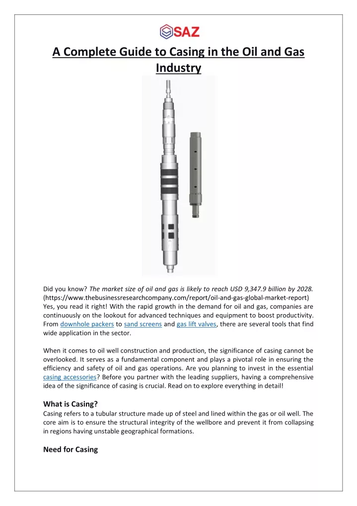 a complete guide to casing