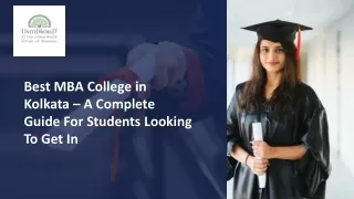 Best MBA College in Kolkata – A Complete Guide For Students Looking To Get In