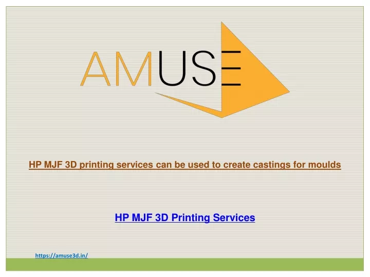 hp mjf 3d printing services can be used to create