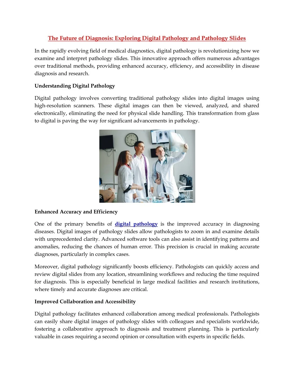PPT - The Future of Diagnosis Exploring Digital Pathology and Pathology ...