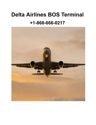 Delta Airlines BOS Terminal