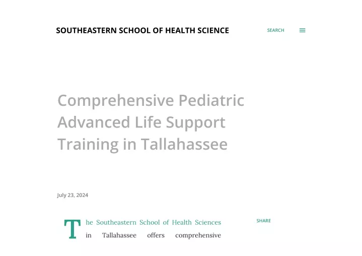 southeastern school of health science