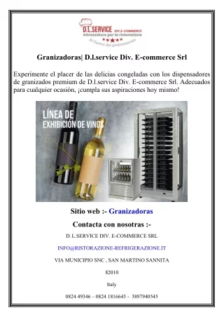 granizadoras d l service div e commerce srl