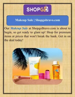 Makeup Sale  Shopgobravo.com