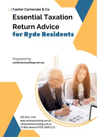 Essential Taxation Return Advice for Ryde Residents