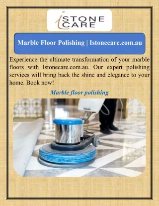 Marble Floor Polishing  Istonecare.com.au