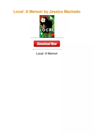 Local: A Memoir by Jessica Machado