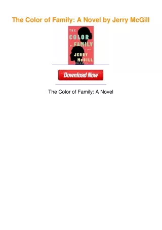 The Color of Family: A Novel by Jerry McGill