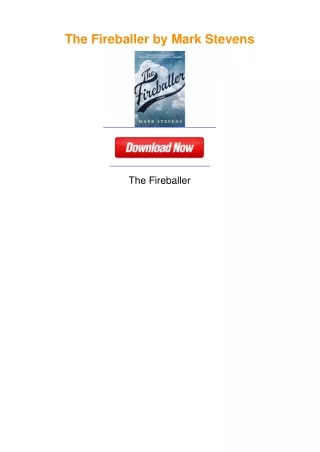 The Fireballer by Mark Stevens
