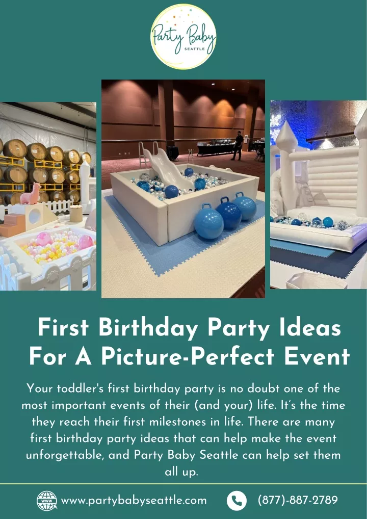 first birthday party ideas for a picture perfect