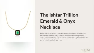 The Ishtar Trillion Emerald and Onyx Necklace