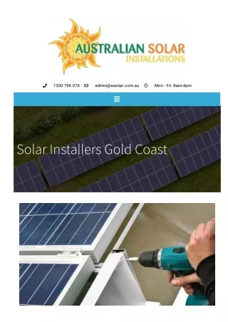 Solar Installers Gold Coast