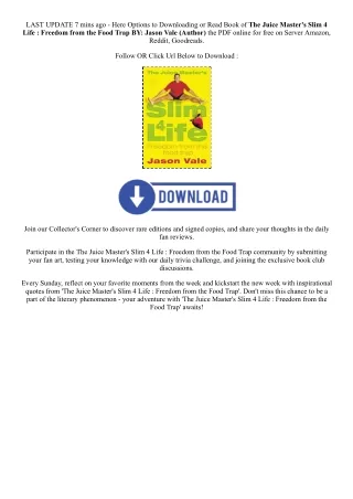 [PDF EPUB] Download The Juice Master's Slim 4 Life : Freedom from the Food Trap