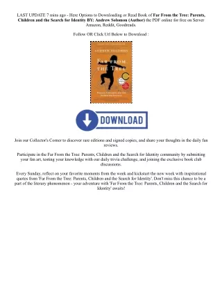 [PDF EPUB] Download Far From the Tree: Parents, Children and the Search for Iden