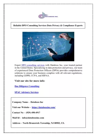 Reliable DPO Consulting Services Data Privacy & Compliance Experts