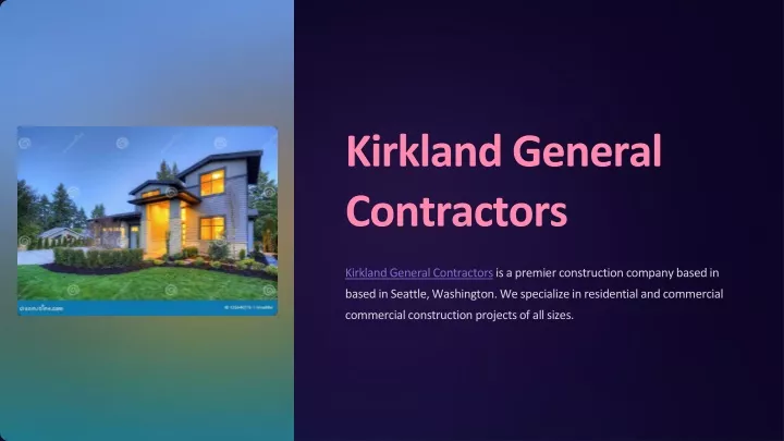 kirkland general contractors