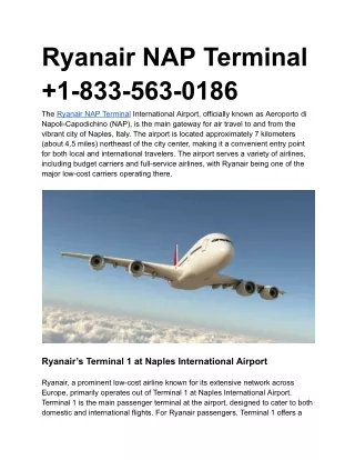 Ryanair NAP Terminal