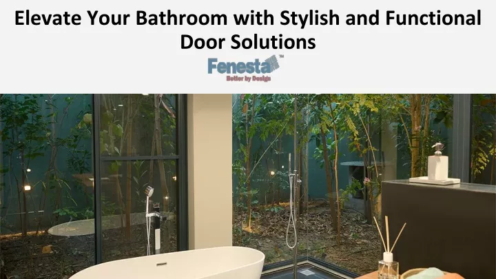 elevate your bathroom with stylish and functional door solutions