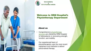 welcome to srm hospital s physiotherapy department