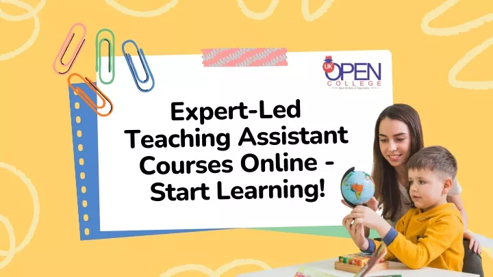 expert led teaching assistant courses online