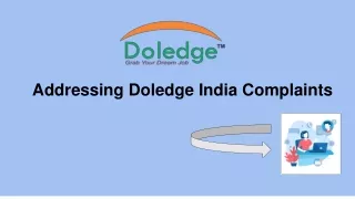 addressing doledge india complaints