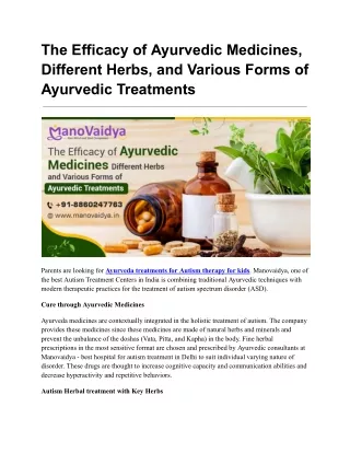 Ayurvedic Treatment in Gurgaon