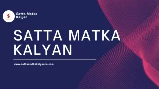 satta matka kalyan