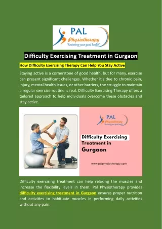 Difficulty Exercising treatment in Gurgaon Pal physiotherapy pdf.xps