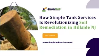 How Simple Tank Services Is Revolutionizing Soil Remediation in Hillside NJ