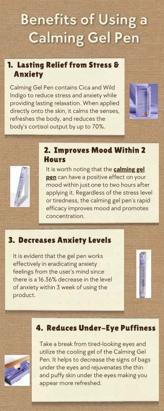 Benefits of Using a Calming Gel Pen