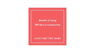 Benefits of Using TMT Bars in Construction