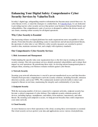 enhancing your digital safety comprehensive cyber