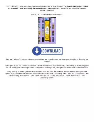[PDF/Kindle] Book The Doodle Revolution: Unlock the Power to Think Differently B