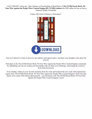 [PDF/Kindle] Book The GCHQ Puzzle Book: Pit Your Wits Against the People Who Cra
