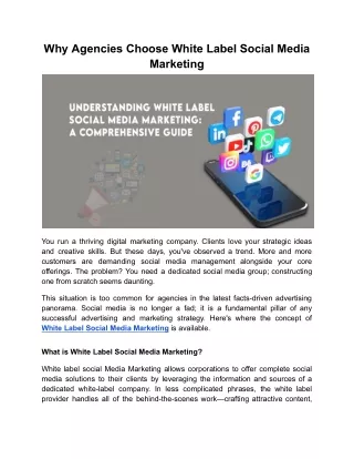 Why Agencies Choose White Label Social Media Marketing (1)