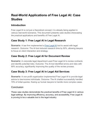 Free Legal AI