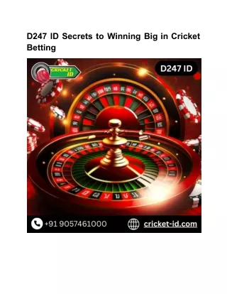 D247 ID: Find Exciting Online Betting Chances