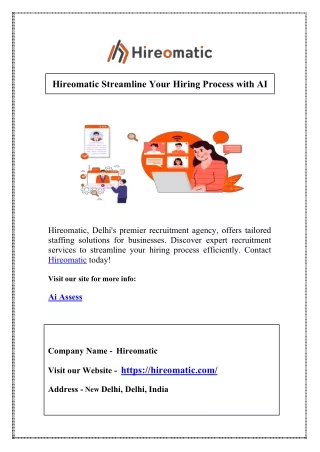 Hireomatic Streamline Your Hiring Process with AI
