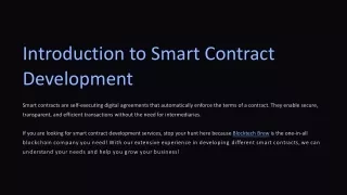 Blocktech Brew: Secure & Transparent Smart Contract Development Solutions