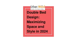 Double Bed Design Maximizing Space and Style in 2024