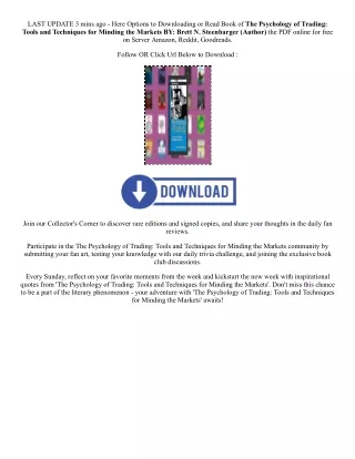 [PDF/Kindle] Book The Psychology of Trading: Tools and Techniques for Minding th