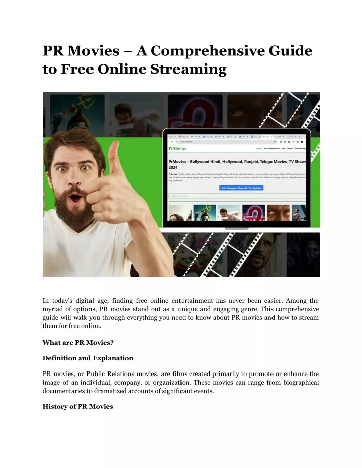 pr movies a comprehensive guide to free online