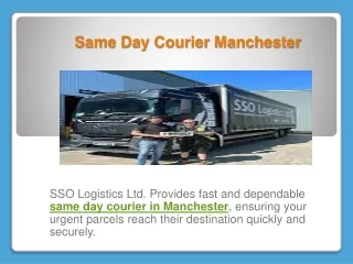 Same Day Courier Manchester